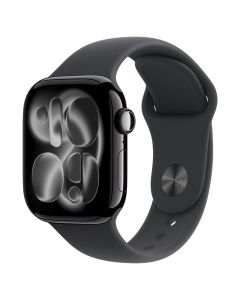 Apple Watch Series 11 GPS + Cell Jet Black Aluminium Case with Black Sport Band