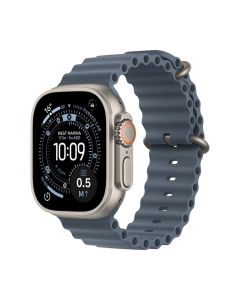 Apple Watch Ultra 3 GPS + Cell 49mm Natural Titanium Case with Anchor Blue Ocean Band