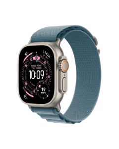 Apple Watch Ultra 3 GPS + Cell 49mm Natural Titanium Case with Light Blue Alpine Loop