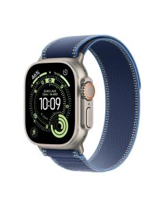 Apple Watch Ultra 3 GPS + Cell 49mm Natural Titanium Case with Blue-Bright Blue Trail Loop