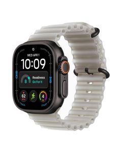 Apple Watch Ultra 4 GPS + Cell 49mm Natural Titanium Case with Translucent Gray Ocean Band