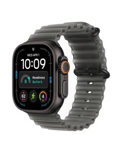 Apple Watch Ultra 4 GPS + Cell 49mm Black Titanium Case  with Translucent Black Ocean Band
