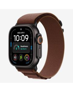 Apple Watch Ultra 4 GPS + Cell 49mm Black Titanium Case with Burgundy Alpine Loop