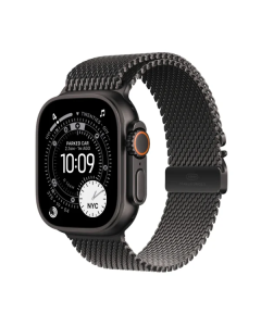 Apple Watch Ultra 3 GPS + Cell 49mm Black Titanium Case with Black Titanium Milanese Loop
