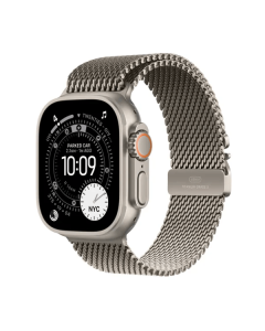 Apple Watch Ultra 3 GPS + Cell 49mm Natural Titanium Case with Natural Titanium Milanese Loop-M
